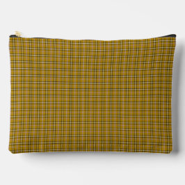 Bolsito Accesorio Grande Harvest Gold Plaid Retro Color