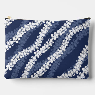 Bolsito Accesorio Grande Hawaiano Puakenikeni azul 