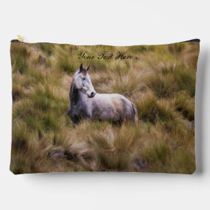 Bolsito Accesorio Grande Hermoso caballo blanco de pradera