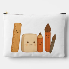 Bolsito Accesorio Grande Herramientas escolares encantadoras - Transparente