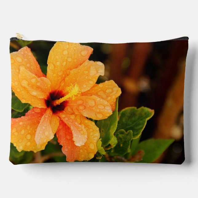 Bolsito Accesorio Grande Hibiscus (Anverso)