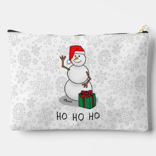 Bolsito Accesorio Grande Ho Ho Ho Ho Ho Feliz Navidad Santa Cute Snowman