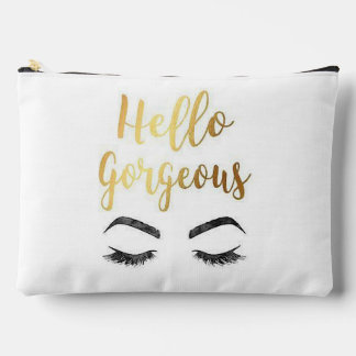 Bolsito Accesorio Grande Hola Gorgeous y ojos