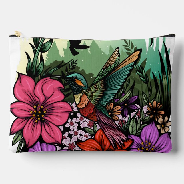 Bolsito Accesorio Grande Hummingbird Garden (Anverso)