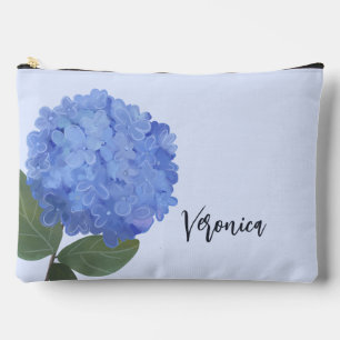 Bolsito Accesorio Grande Hydrangea Floral Blooms Nombre personalizado