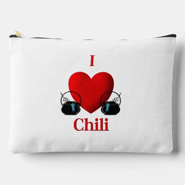 Bolsito Accesorio Grande I Heart Chili (Anverso)
