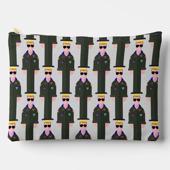 Bolsito Accesorio Grande Iceman – Patterned Zipper Accessory Pouch (Anverso)