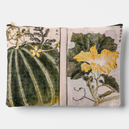 Bolsito Accesorio Grande Ilustracion de calabaza, hojas y flor