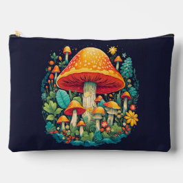 Bolsito Accesorio Grande Ilustración de hongo creativa y linda