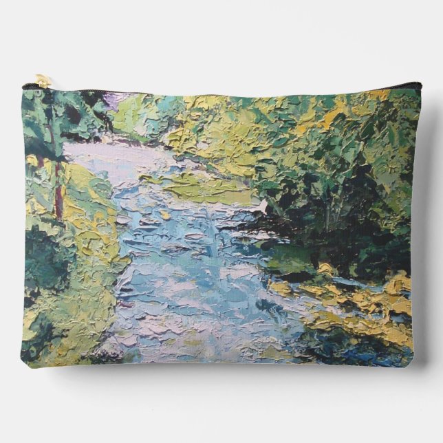 Bolsito Accesorio Grande Imagen de mi obra Viendo a travéz del bosque (Anverso)