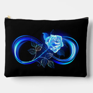 Bolsito Accesorio Grande Infinito brillante con rosa azul