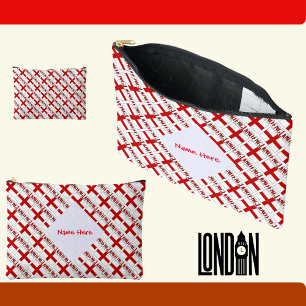 Bolsito Accesorio Grande Inglaterra y bandera inglesa azulejada roja person