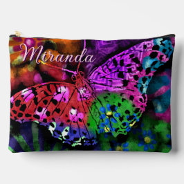 Bolsito Accesorio Grande Insectos de mariposa Resumen Naranja rosa verde mo