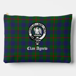 Bolsito Accesorio Grande Insignia del Escudo de Clan Agnew y Tartán