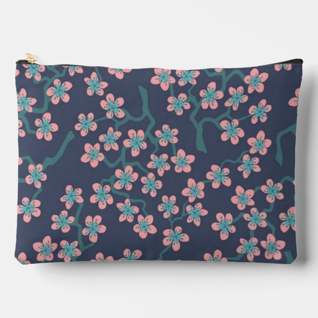 Bolsito Accesorio Grande Japanese cherry blossom sakura blossoming flowers (Anverso)
