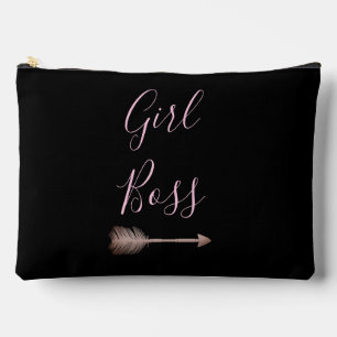 Bolsito Accesorio Grande Jefe Chica de guión elegante negro