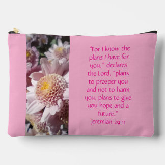 Bolsito Accesorio Grande Jeremiah 29:11-13 Pink Large