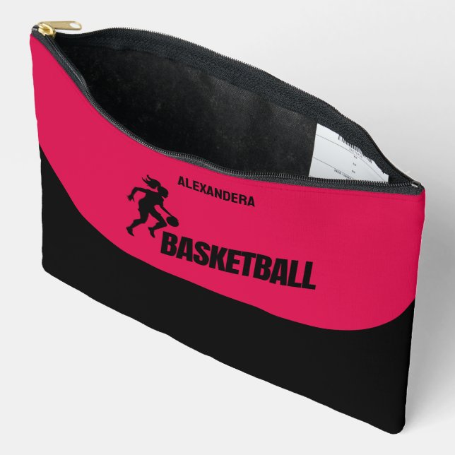 Bolsito Accesorio Grande Jugador de baloncesto, regalo de cumpleaños, Chica (Abierto)