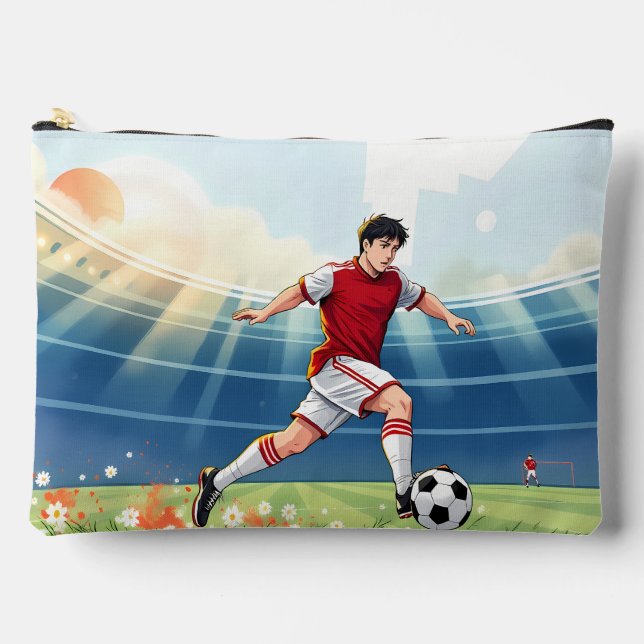 Bolsito Accesorio Grande Jungle Adorable Lion Cub Sitting Portrait  (Anverso)