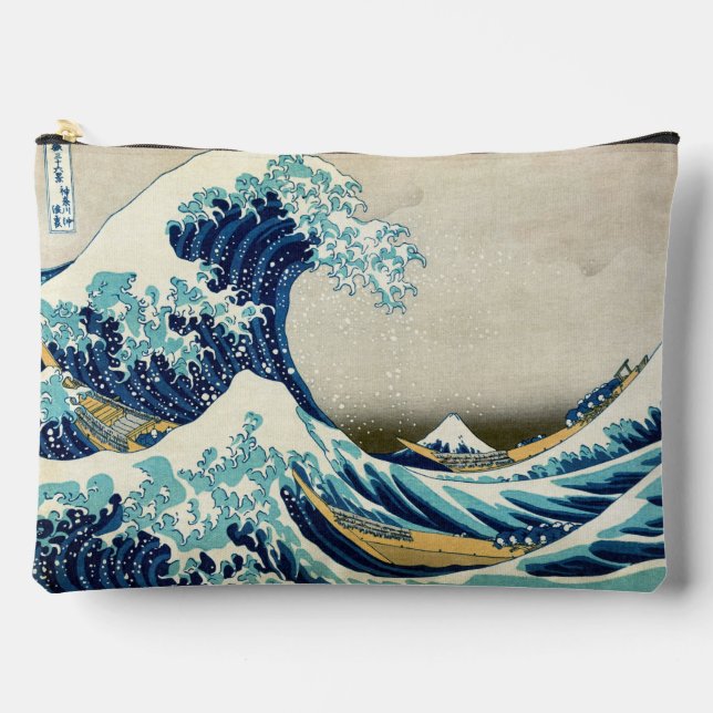 Bolsito Accesorio Grande Katsushika Hokusai - La gran ola de Kanagawa (Anverso)