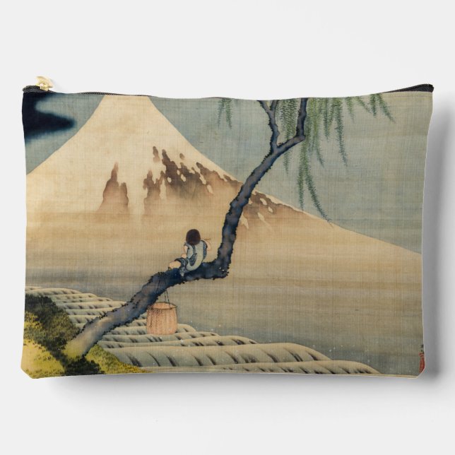 Bolsito Accesorio Grande Katsushika Hokusai - Muchacho viendo el Monte Fuji (Anverso)