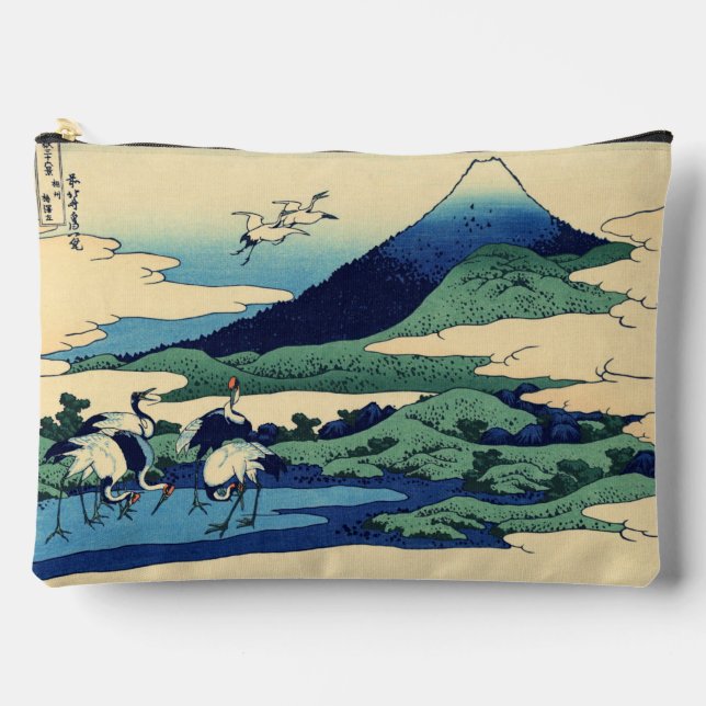 Bolsito Accesorio Grande Katsushika Hokusai - Umegawa en la provincia de Sa (Anverso)