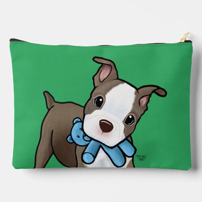 Bolsito Accesorio Grande KiniArt Boston Terrier (Reverso )
