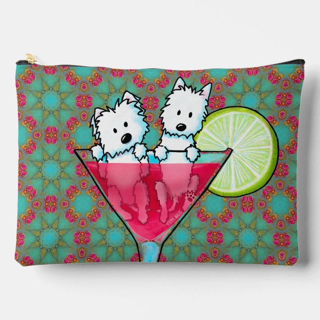 Bolsito Accesorio Grande KiniArt Cosmo Westies (Anverso)