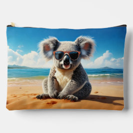 Bolsito Accesorio Grande Koala en una playa de arena