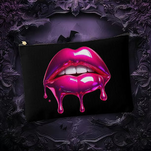 Bolsito Accesorio Grande Labios rosados góticos babeando