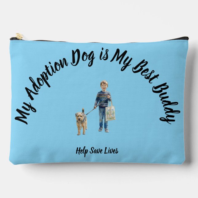 Bolsito Accesorio Grande Large Zipper Pouch (Anverso)