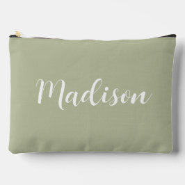 Bolsito Accesorio Grande Laurel Green Bachelorette Nombres Script Moda mode