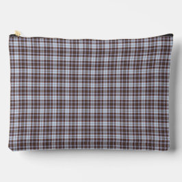 Bolsito Accesorio Grande Lavender Blue Plaid Tartan Retro Color