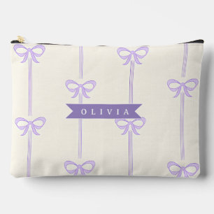 Bolsito Accesorio Grande Lazo Coquette Personalizado Nombre Estética Femeni