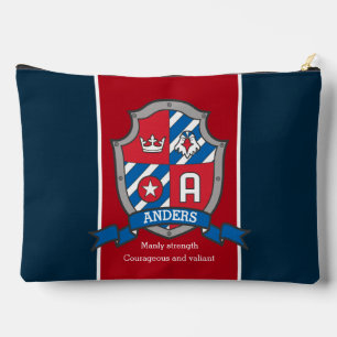 Bolsito Accesorio Grande Letra Anders Un nombre que significa escudo de cab