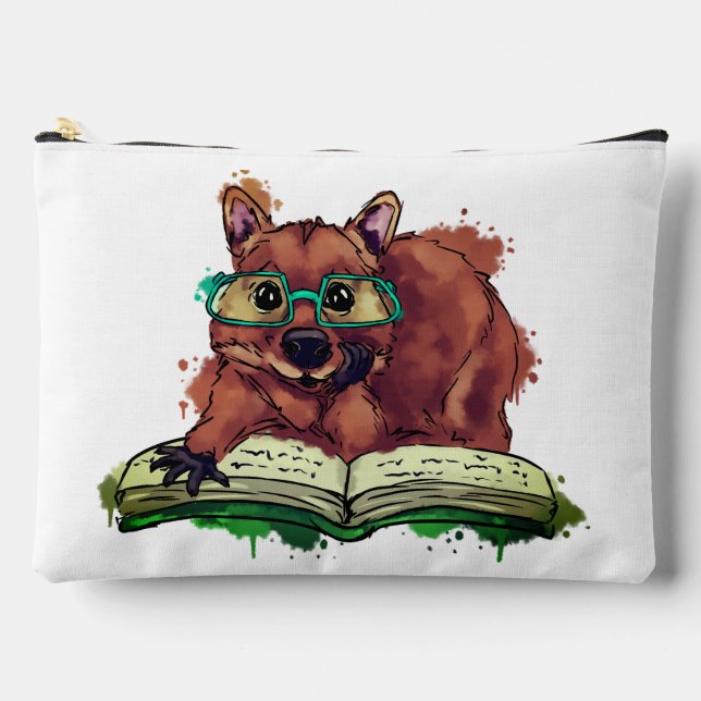 Bolsito Accesorio Grande Libro de lectura de Quokka (Anverso)