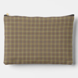 Bolsito Accesorio Grande Light Green Blue Plaid Tartan Pattern Rustic