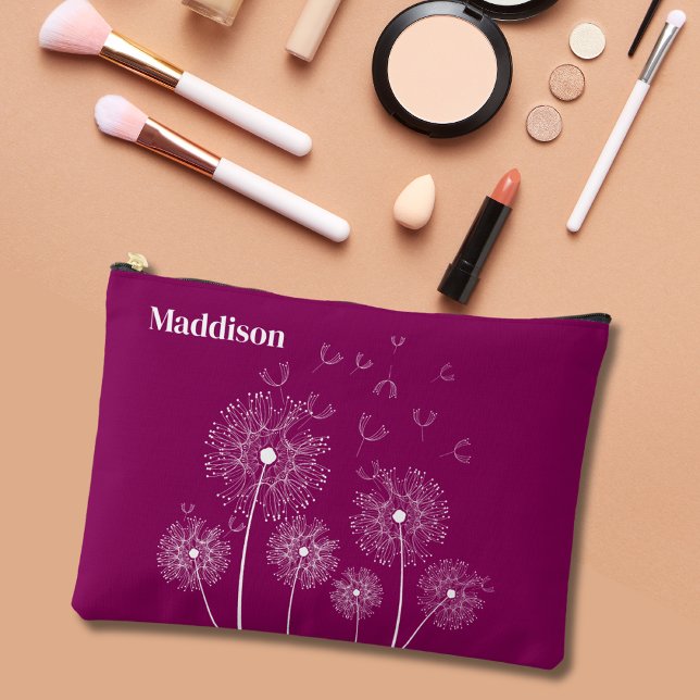 Bolsito Accesorio Grande Línea de arte Dandelion con nombre grande (Subido por el creador)