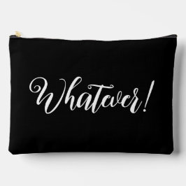 Bolsito Accesorio Grande ¡Lo que sea! Imprimir funda de bolsita de corte