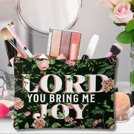 Bolsito Accesorio Grande Lord You Bring Me Joy Floral Christian