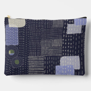 Bolsito Accesorio Grande Los puntos de sashiko japoneses se parecen a un pa