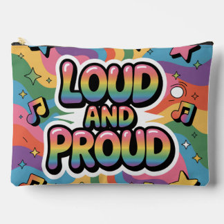 Bolsito Accesorio Grande LOUD AND PROUD | LGBTQ+ Pride Ally
