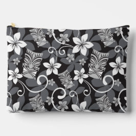 BOLSITO ACCESORIO GRANDE LUAU TIKI PATTERN (CHARCOAL)