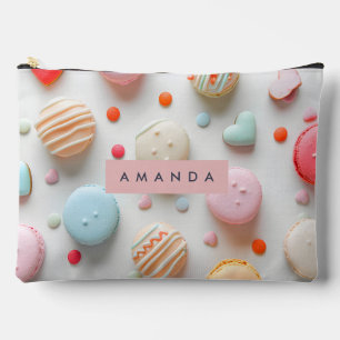 Bolsito Accesorio Grande Macarón Pastel Personalizado Divertido y Corazón d