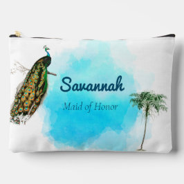 Bolsito Accesorio Grande Maid of Honor Vintage Peacock Favor