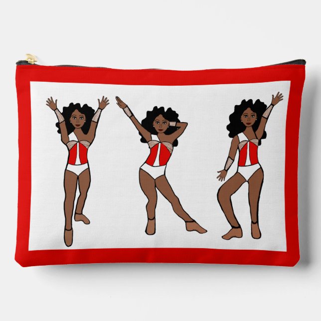 Bolsito Accesorio Grande Majorette Dancer Red White Switch  A (Anverso)