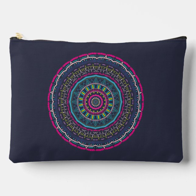 Bolsito Accesorio Grande mandala colorido (Anverso)