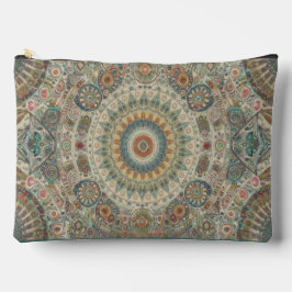 Bolsito Accesorio Grande Mandala Mosaic Zipned Pouch
