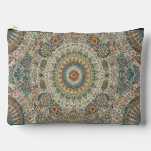 Bolsito Accesorio Grande Mandala Mosaic Zipned Pouch
