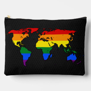 Bolsito Accesorio Grande mapamundi del orgullo LGBT